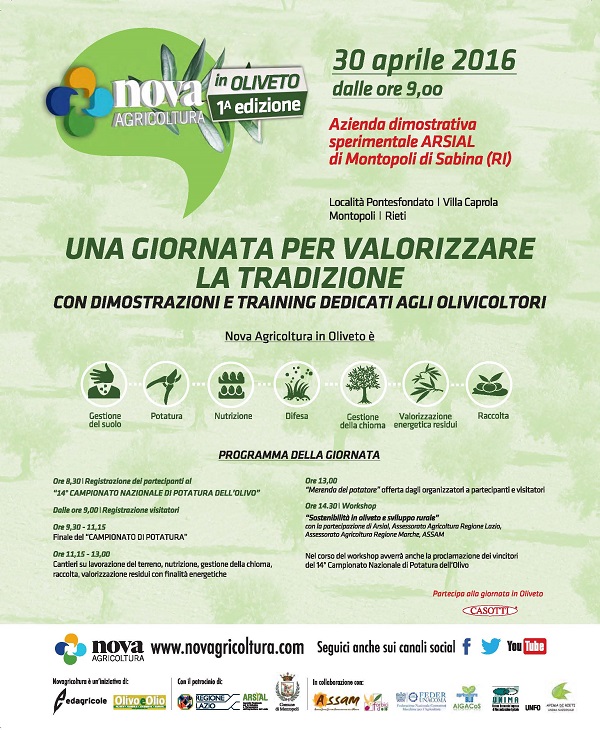  14° Edizione del Campionato Nazionale di potatura dell’olivo