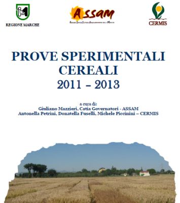 Cereals experimental trials 2011-2013