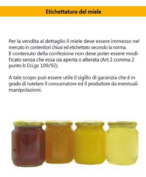 Etichettatura del miele e dei prodotti dell'alveare Ediz.2022