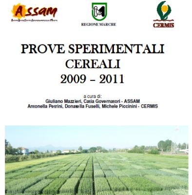 Prove sperimentali cereali 2009-2011
