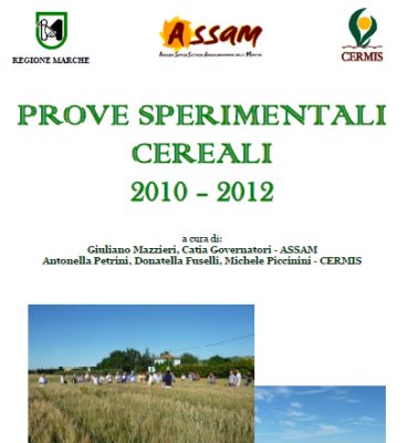 Prove sperimentali cereali 2010-2012